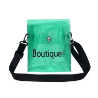 Girls Fashion Design Portable Crossbody Casual Clear Pvc Small Messenger Bag