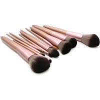 Beauty Cosmetic Brushes Synthetic Hair PU Leather Case Foundation Blush Blending  Make Up Brush