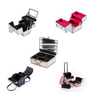 2020 Professional Factory OEM Train Travel Make Up Cosmetic Beauty Case Makeup Vanity Box