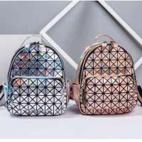 New designer Geometric Luminous Flash womens Travel School backpacks bag for girls