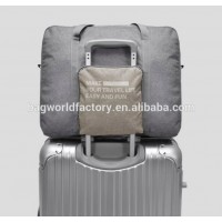 new style Custom logo outside pocket duffle bag Foldable