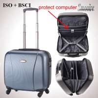 15 inch business style 100% PC polycarbonate trolley computer bag