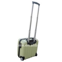 Customized fashion 100% polycarbonate PC computer bag with trolley