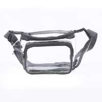 Multifunctional Women Fashion Design Clear Pvc Waist Bag With Adjustable Webbing Strap